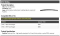 Upper Grille Molding Chrome Black Compatible With 1993-1997 Ford Ranger