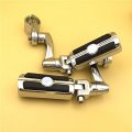 Xkh Group Motorcycle Chrome Peg Mounting Kit Skull Zombie Foot For Bike Equipped With 1 Inch 25mm Front Engine Guard Frame Tube