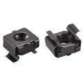 Snap-in Cage Nuts M6 X 1mm Carbon Steel Metric Nut For Server Shelve Cabinet 10pcs 