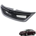 Front Bumper Grid Grille Dark Gray Assembly Bright Black Molding For Impreza Wrx Sti 4 Door 2011 2012 2013 2014 Part Number 