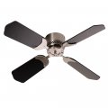 Camper Comfort E17 42 12 Volt Black Brush Nickel Ceiling Fan 