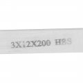 Uxcell 3mmx12mmx200mm Turning Milling Lathe Grinder Hss High Speed Steel Blank Tool Bit