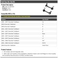Front Sway Bar Link Kit 2 Piece For 2004 2007 Chevy Trailblazer Base Ls Lt Ss Ext North Face