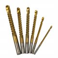 Titanium Hss Drill Bit Set 6 Piece 3mm To 8mm High Speed Steel Bits For Metal Wood And Plastic 135 Degrees Blade Edge Straight 