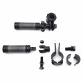Httmt- Black Round Diamond Foot Peg W Clamp 25mm 32mm Compatible With Yamah Xv250 Xv400 Virage P N Mt216-049 216-096-bk