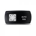 Ch4x4 Rocker Switch Auto Fan Symbol Horizontal Blue Led