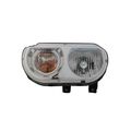 Left Headlight Assembly For 2008 To 2014 Dodge Challenger Clear Plastic Lens With Bulbs Model Ch2518137 