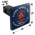 Alpha Omega Phi Sorority Primary Logo Tow Trailer Hitch Cover Plug Insert 1 4 Inch 25