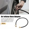 X Autohaux Copper Nylon 60cm 24 Tire Valve Connect Pipe Air Chuck Inflator Compressor Pump Extension Hose For Car Motorbike