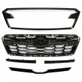 Hecasa Front Upper Grille Assy Compatible With 2018-2020 Subaru Crosstrek Replace For 91123fl170 91123fl121 Radiator Bumper