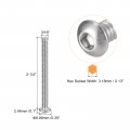 Uxcell 10-24x2-1 4 Button Head Socket Cap Screws 20pcs 304 Stainless Steel Fasteners Hex Bolts Full Thread Drive
