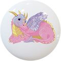 Carolina Hardware And Decor 2399 Pink Purple Lady Dragon Ceramic Cabinet Drawer Knob