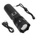 Rechargeable Led Flashlight Aluminum Alloy Super Bright 10000lm 10200mah Battery For Outdoor Camping And Emergency Use