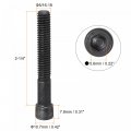 Uxcell 5 16-18x2-1 4 Hex Socket Head Cap Screw Bolts 12 9 Grade Alloy Steel 10pcs