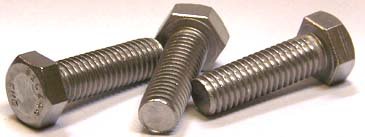 3 8-16 X 2 1 4 Hex Tap Bolts Full Thread Steel Zinc 300 Pc Carton