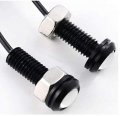 2x Custom Silver Anodized Aluminum Xenon 4 5w Smd Led Eagle Eye Lamps Back Up Backup Reverse Parking Light For Car Van Suv