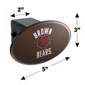Brown University Bears Logo Oval Tow Trailer Hitch Cover Plug Insert