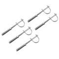 U-bolt Pipe Clamp With Expansion Screw 5pcs Fit 3 4 20mm Supports 150mm Long Adjustable Bracket For Gas Pipeline 
