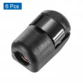 Uxcell Gas Spring Strut M8x1 25 Joint Fitting Female Threaded Connectors Steel Black 6pcs