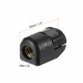 Uxcell Gas Spring Strut M8x1 25 Joint Fitting Female Threaded Connectors Steel Black 6pcs
