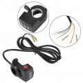 Dweekiy Electric Throttles 48v Speed Control Thumb Throttle Assembly For E-bike Bike