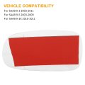 Car Side Mirror Glass For Saab 9-3 9-5 9-3x Passenger Right View Lh Replacement Non-heated With Adhesive