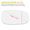 Car Side Mirror Glass For Saab 9-3 9-5 9-3x Passenger Right View Lh Replacement Non-heated With Adhesive