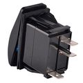 12v 20 Amp Blue Light Rocker Switch Kit 3 Pin On Off Spst Panel Mount For Cars Boats And Motorcycles 5 Pack