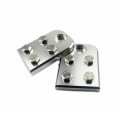 4 Point Flat Lug Battery Terminal Blocks With Stainless Steel Bolts 6061 Aluminum Construction 75 In X 2 5 0 45 Pair Of 