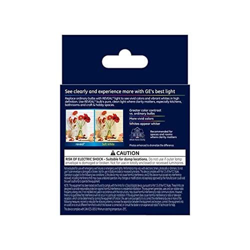2-pack Ge Reveal Hd 60-watt Equivalent A15 Color-enhancing Dimmable Led Light Bulb Ceiling Fan Shape