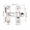 Uxcell Flip Door Latch 201 Stainless Steel 51x48mm Gate Bar Hasp Slide Lock Silver Tone 2 Pcs