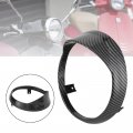 Topteng Front Headlight Guard Cover Grille Carbon Fiber Fit For Vespa Primavera 125 2014-2021 150