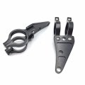 Htt Motorcycle Black 35mm Turn Signal Clamps Headlight Mount Bracket Fork Ear Chopper Cafe Racer For Universal Cbr Kawasak
