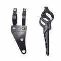 Htt Motorcycle Black 35mm Turn Signal Clamps Headlight Mount Bracket Fork Ear Chopper Cafe Racer For Universal Cbr Kawasak