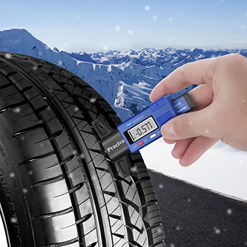 Tire Tread Depth Gauge Preciva Lcd Digital Tool 025 Mm