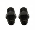 2pcs 6 An To 3 8 Npt Straight Adapter Suitable For Most Fluids 6061-t6 Aluminum 