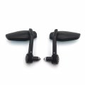 Smt-polygon Shape Mirrors With Light Blue Glasses Black Compatible Suzuki Kawasaki Harley Any 7 8 Or 1 Diameter Handles See