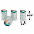 Volleyball Beach Scene Tire Rim Wheel Aluminum Valve Stem Caps