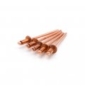 Copper Pop Rivets 4-2 1 8 Diameter X Grip Plated Steel Mandrel Blind Qty 1000 