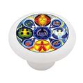 Godess Wheel Decorative High Gloss Ceramic Drawer Knob 