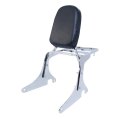 Tcmt Chrome Backrest Sissy Bar Luggage Rack Fits For Kawasaki Vulcan Vn 400 800 1995-2012