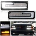 Led Turn Signal Replacement Lights With White Drl And Welcome Light For 1988 To 1998 Chevy Gmc C K 1500 2500 3500 Silverado 
