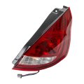 Ford Fiesta 2011 2012 2013 Tail Light Passenger Side Red And Clear Lens Plastic With Bulbs Hatchback Replacement For Fo2801224 