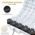 De Home Cooling Car Seat Cushion- Storage Pockets-10fans 3 Adjustable Temperature 12v System- 15s Cool Down Fast For Summer