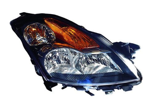 Passenger Side Headlight Assembly 315-1164r-as2 For 2007 Nissan Altima Halogen Light Source Waterproof Plastic Lens Right Rh