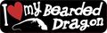 10in X 3in I Love My Bearded Dragon Magnet Vinyl Pet Animal Vehicle Magnets By Stickertalk 