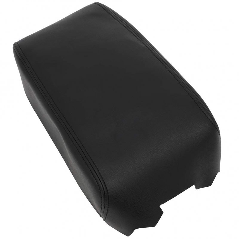 Armrest Center Console Lid Skin Cover Leather For 2009 2010 2011 2012 2013 2014 Nissan Maxima Black