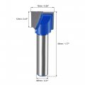 Uxcell 15mm Dia 8mm Shank Bottom Cleaning Router Bit 2 Flutes Carbide Tipped Cutter Uncoated For Woodworking