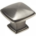 Cosmas 10 Pack 4391as Antique Silver Modern Cabinet Hardware Knob 1-1 4 Inch Square 