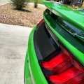 Kuafu Rear Decklid Panel Trim Compatible With 2015-2023 Ford Mustang Gt Trunk Center Cover Carbon Fiber Style